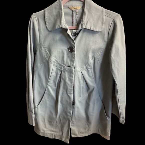 MOTTO QVC Women’s Gray Denim Jacket Size 4 - Picture 1 of 11